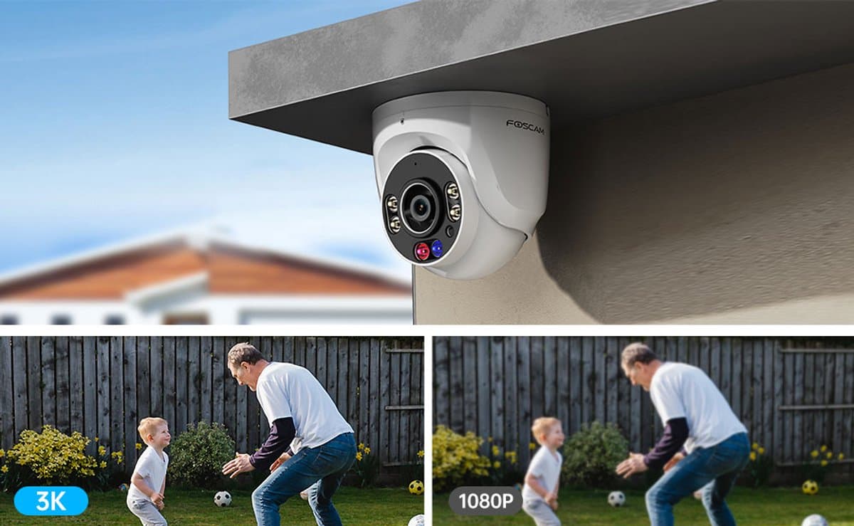 Foscam W5EP PoE Outdoor Beveiligingscamera – 3K - IP-camera met Alarmlichten, AI Detectie en 2-weg Audio – Wit thumbnail 2