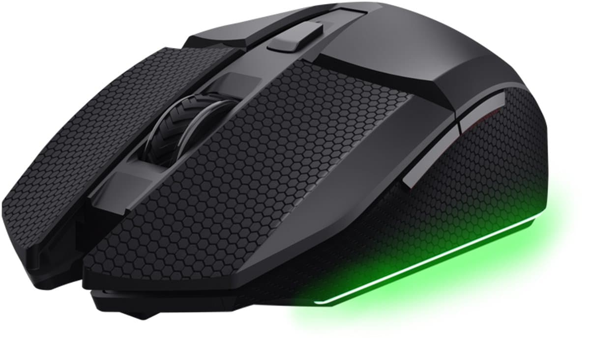Trust GXT 122 Felox+ - Gaming Muis - Draadloos - 12.000 DPI - RGB Verlichting - Inclusief Griptape - Zwart thumbnail 2