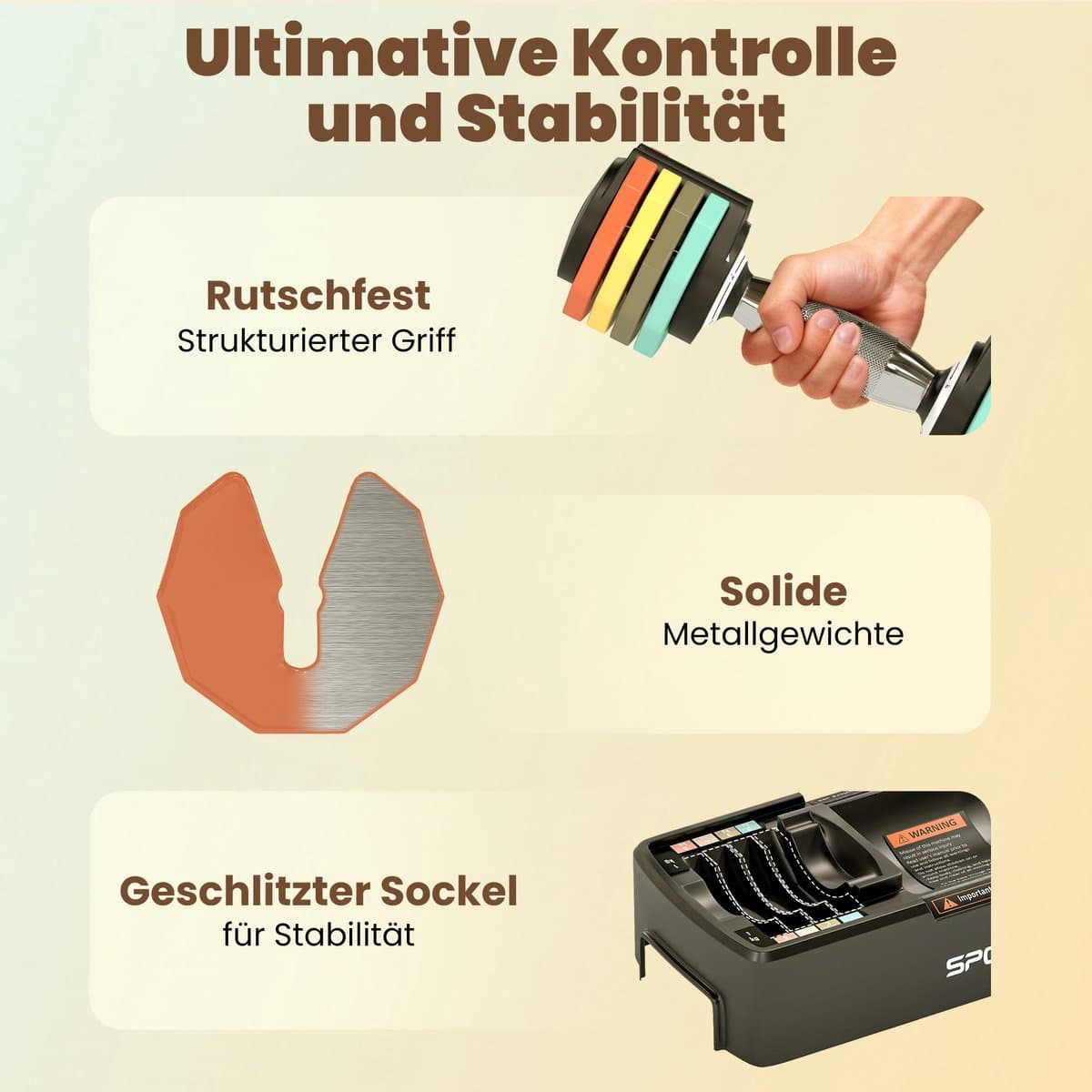 Sportnow Dumbbell Set-Gesmeed staal-28L x 10,6B x 10,4H cm-Veelkleurig thumbnail 2