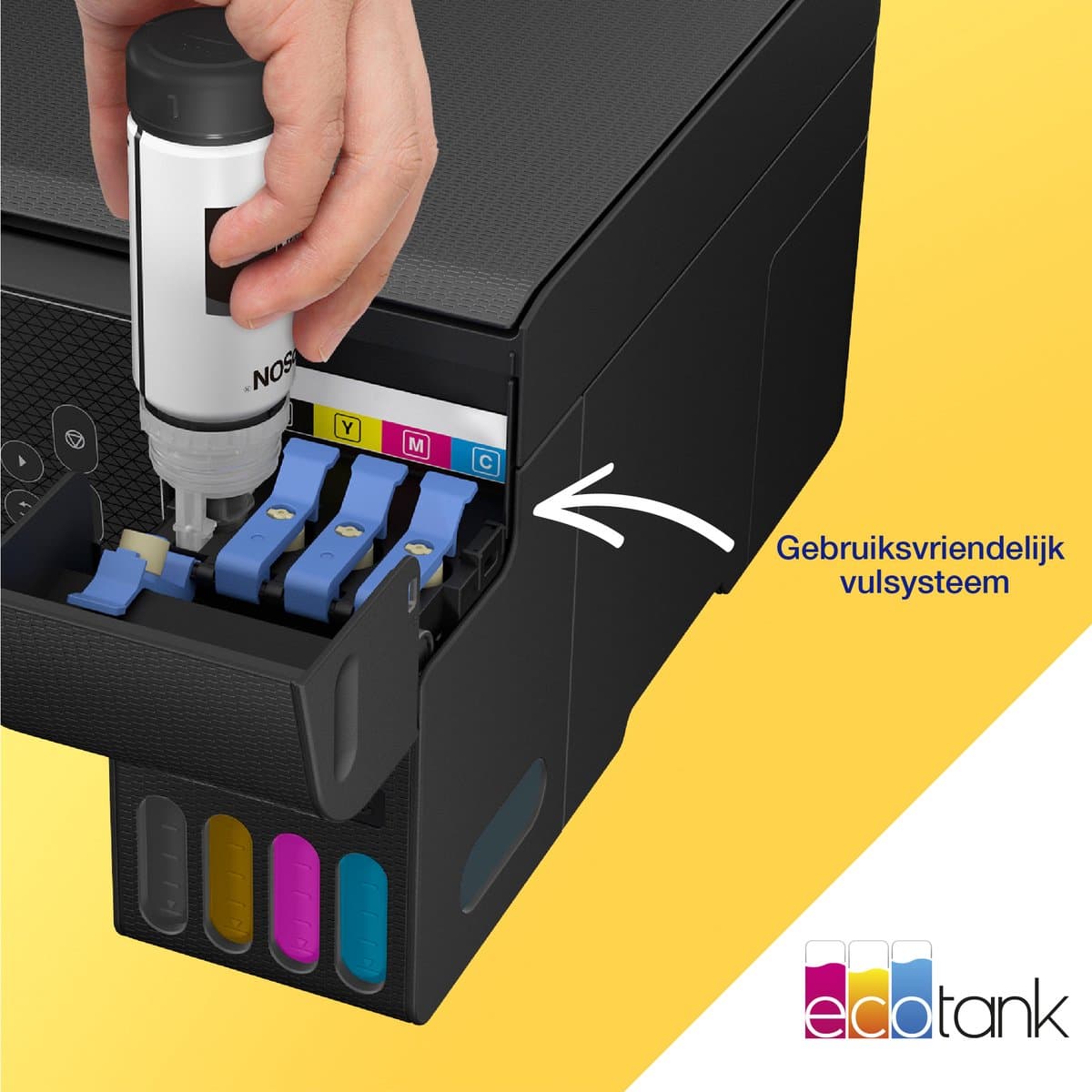 Epson EcoTank ET-2870 - All-in-One Inkttank Printer - Zwart thumbnail 3