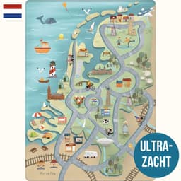 Productfoto van Delmaco Mats & Joy Nederland Auto Speelmat 130x180cm