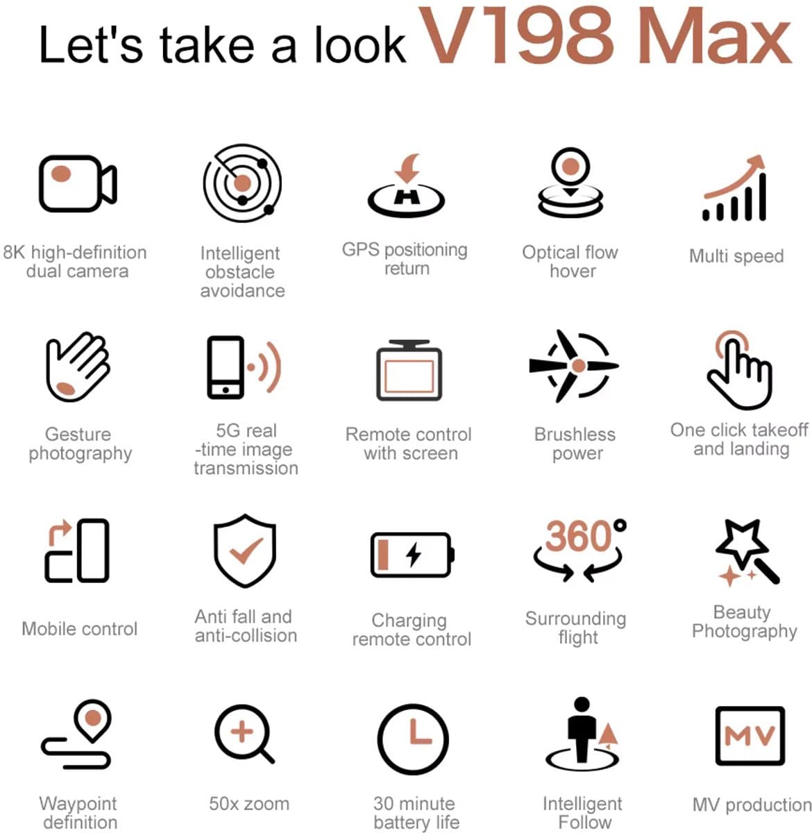 V168 Drone - Pro Max - 8K - 5G - Gps - Professionele - Hd Luchtfotografie - Dual-Camera - 2x 25 minuten vliegtijd - 1 KM bereik - 5GHz Wifi FPV -1 click return- GPS - 8K camera's - 2 batterijen - Zonder Vliegbewijs - Controller Met Groot Scherm thumbnail 2