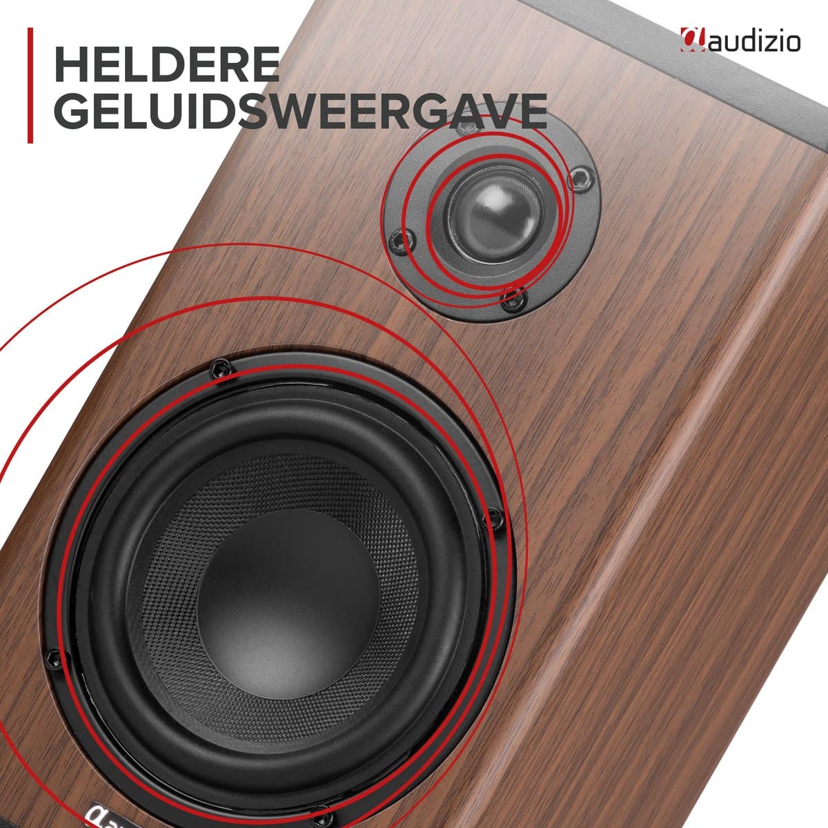 Audizio BS20: draadloze boekenplank speakers met 60 uur accu thumbnail 4