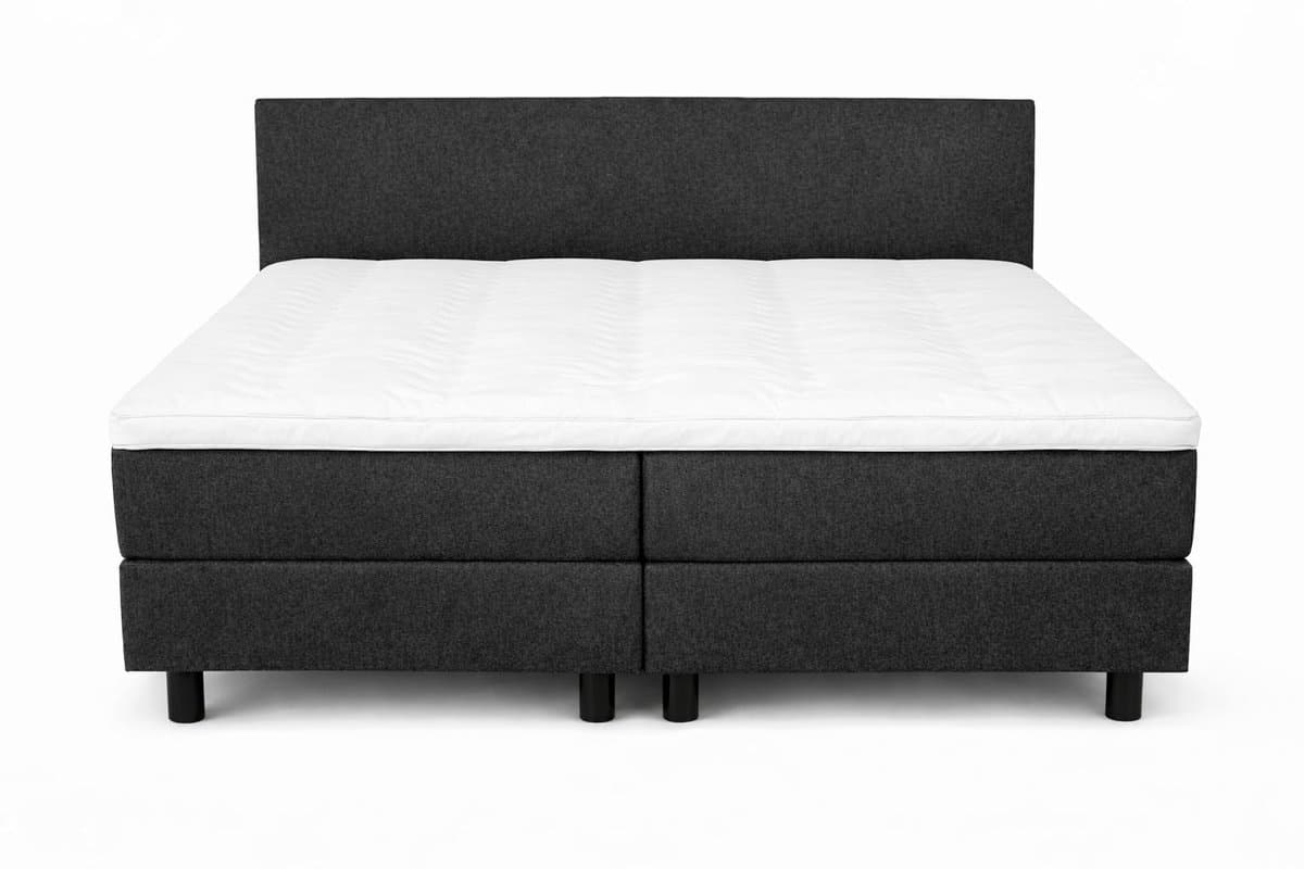 Boxspring SleepEase - 180x200 Compleet - Antraciet Glad - Golden Matrassen Zeeland thumbnail 4
