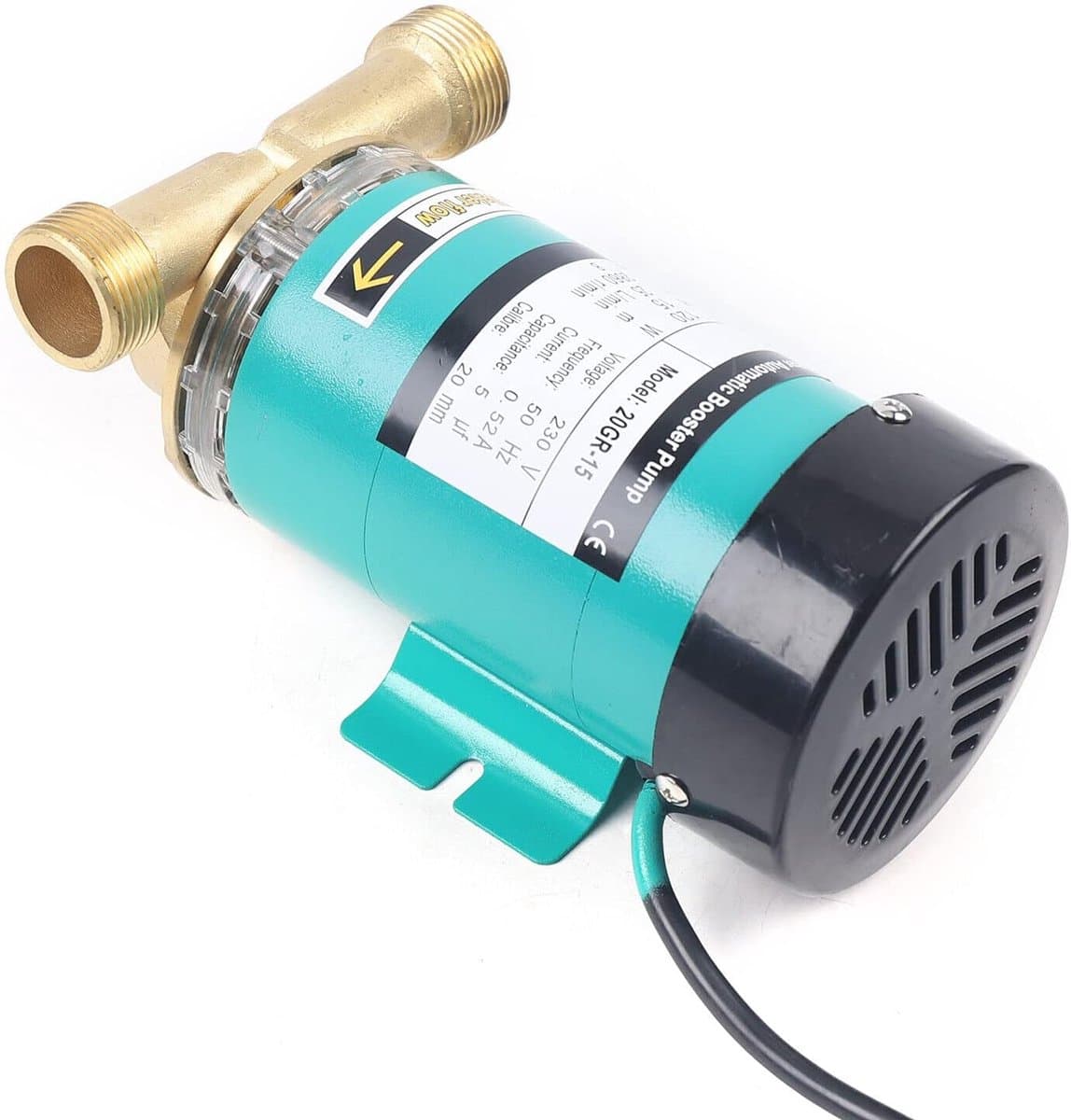 Waterdrukpomp 120W - Drukverhoger Automatisch - Huiswatervoorziening Tuin - Roestvrij Staal Koper - 15 Meter Kop