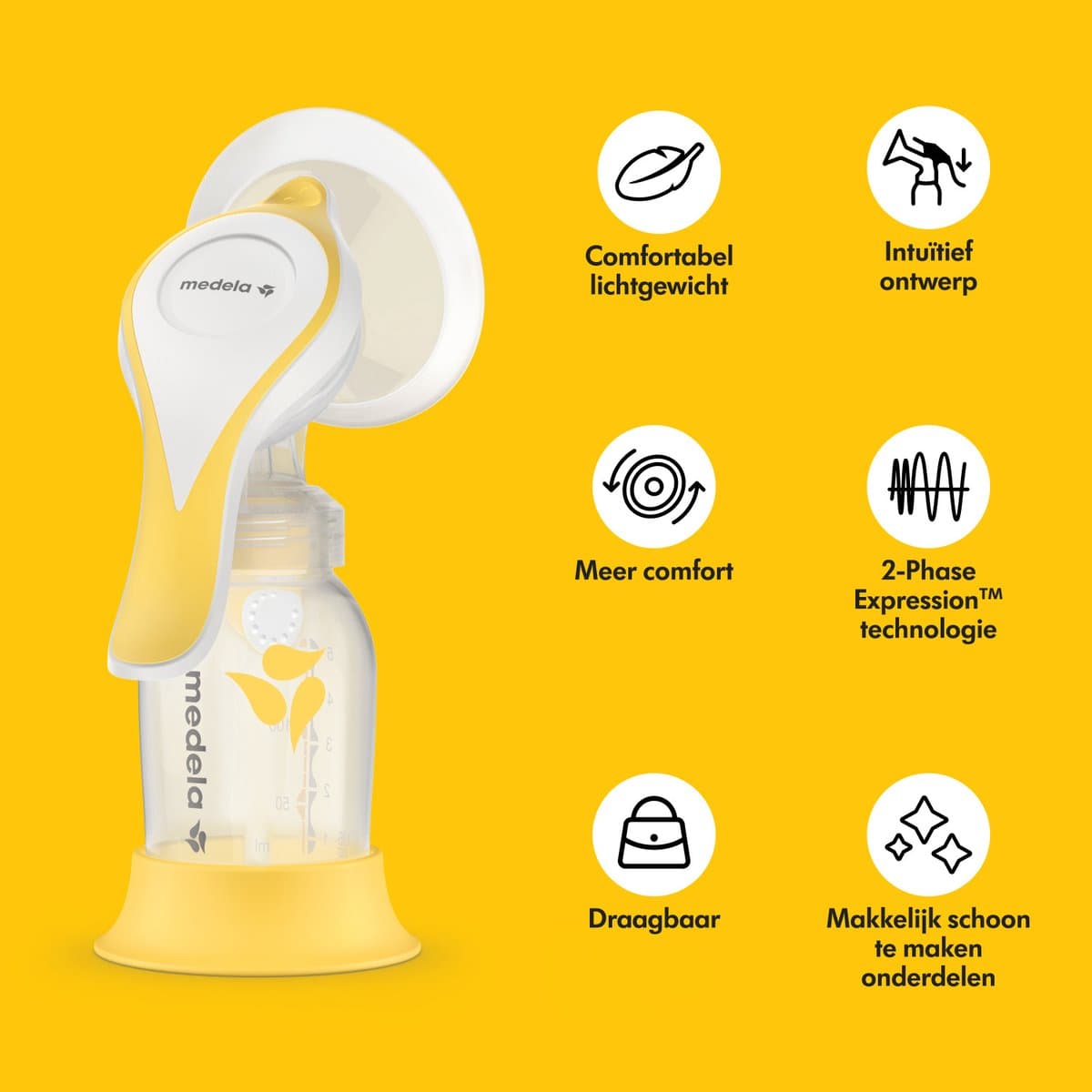 Medela Harmony Essentials Pack - Enkele Handkolf Set - Inclusief Medela Bewaarzakjes & Medela Ultra-Ademende Zoogkompressen thumbnail 8