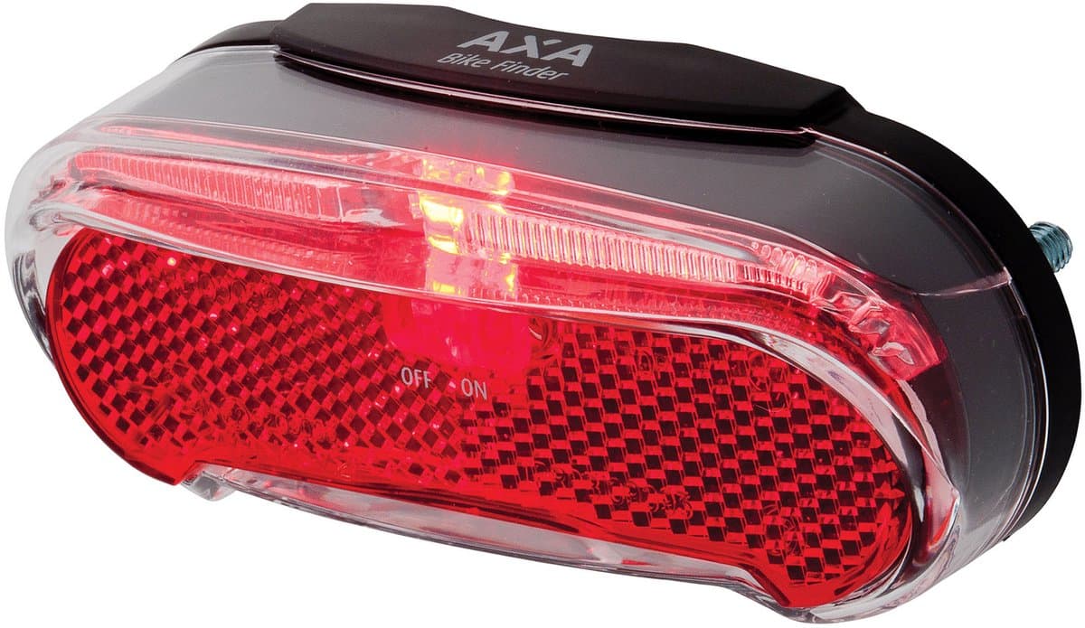 AXA Riff Battery Switch Achterlicht – LED Fietsverlichting op Batterij – 600 m Zichtbaarheid – 50–80 mm Montage – Geïntegreerde Reflector thumbnail 3
