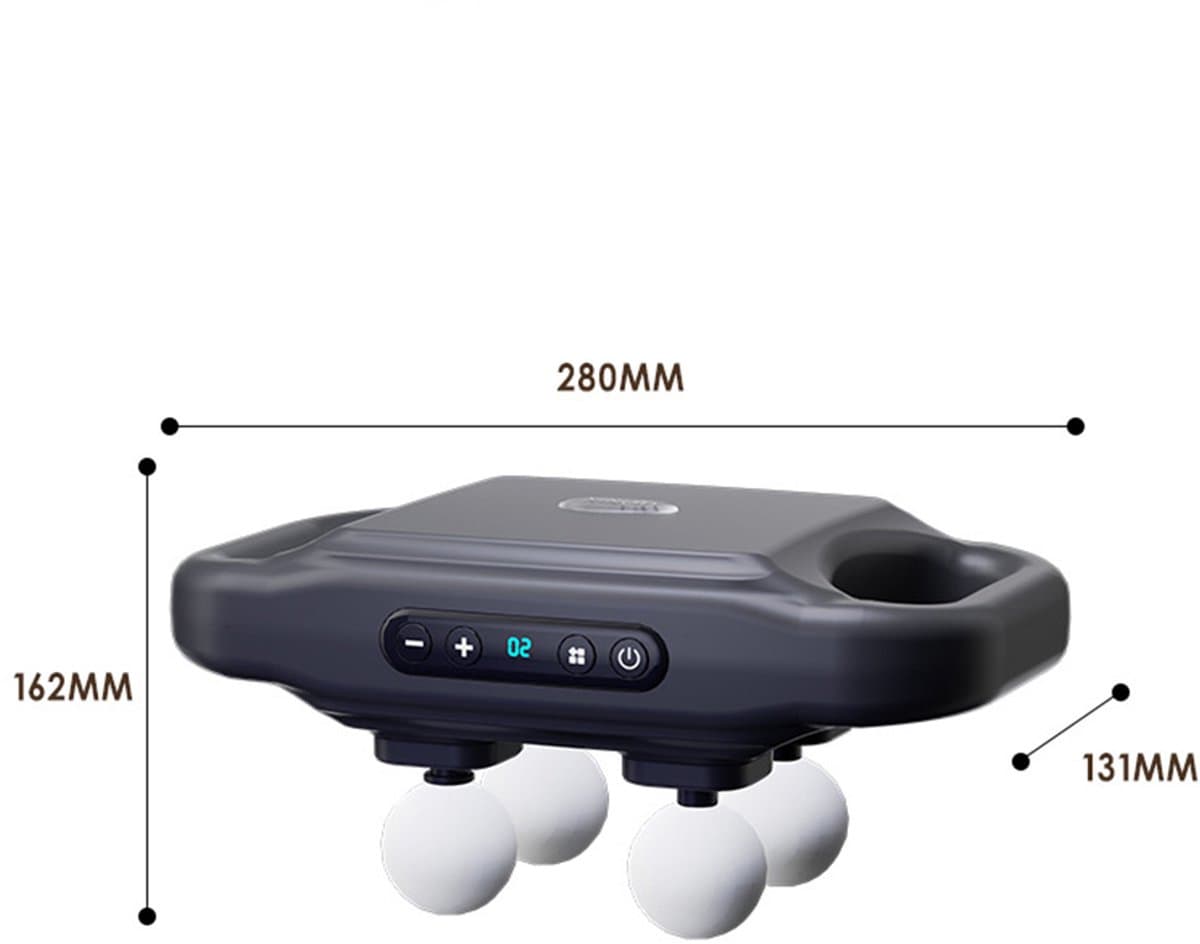 Onbekend Massage Apparaat 4 Koppig - Diepweefsel, 20 standen, USB thumbnail 8