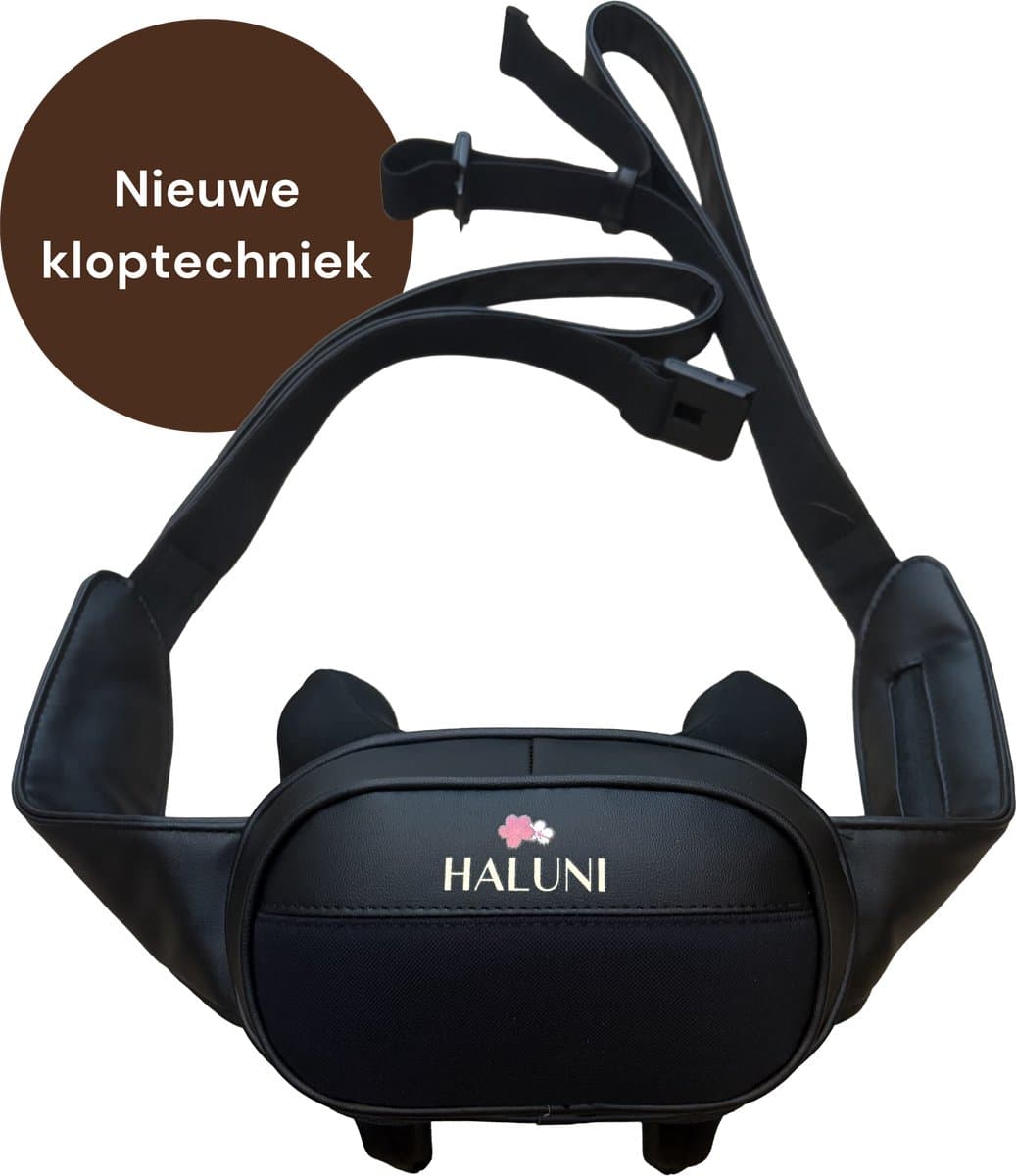 HALUNI® Serenity Neck Pro – Nekmassage Apparaat Draadloos met Warmte – Shiatsu Massage Nek & Schouders – Handsfree Spanning Verlichting