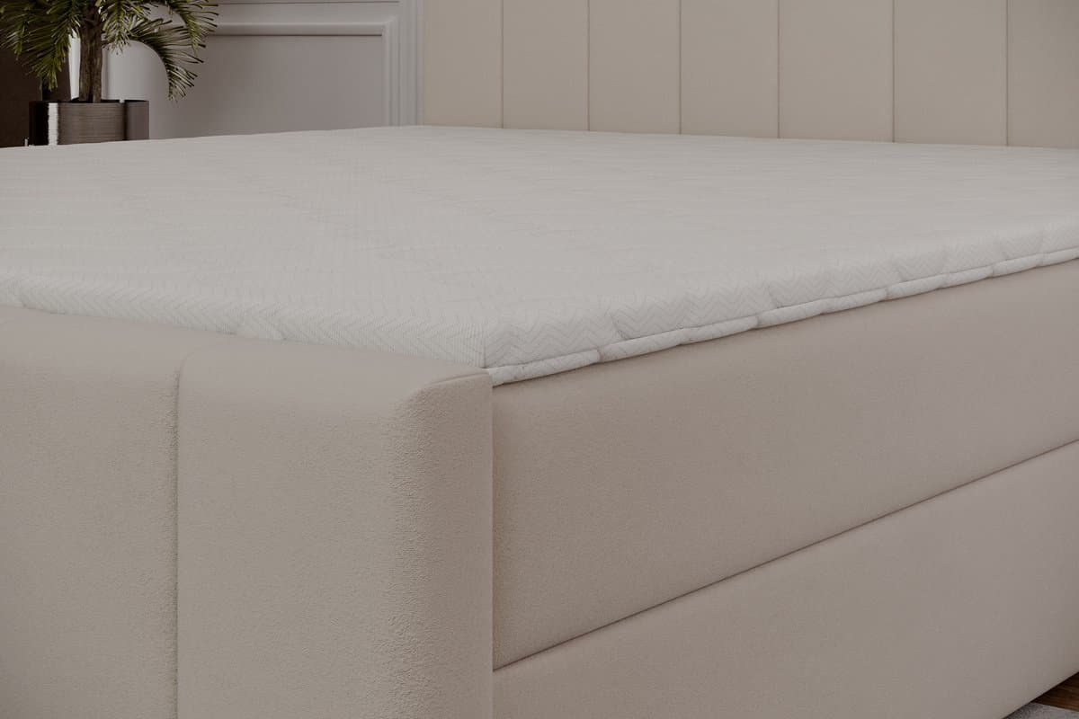Boxspringbed 01 BIS – Stijlvol & Comfortabel – Met Bonellvering, Topmatras en Opbergruimte – 180x200 Zwart (Manila 18) thumbnail 7