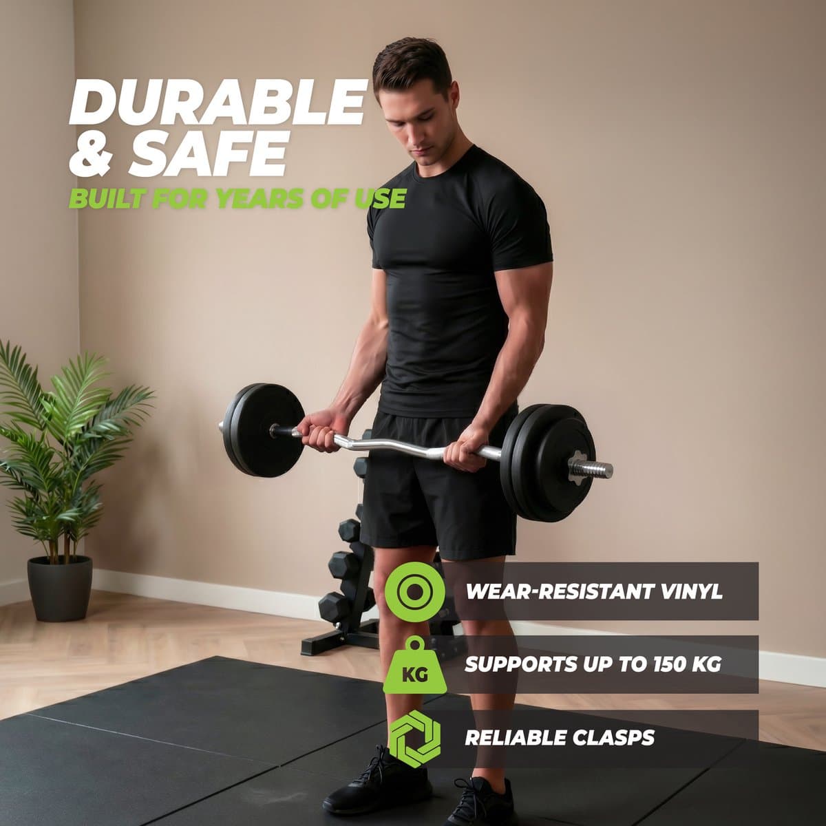 VirtuFit Vinyl EZ-Curl Set - Halterset - 20 kg thumbnail 3