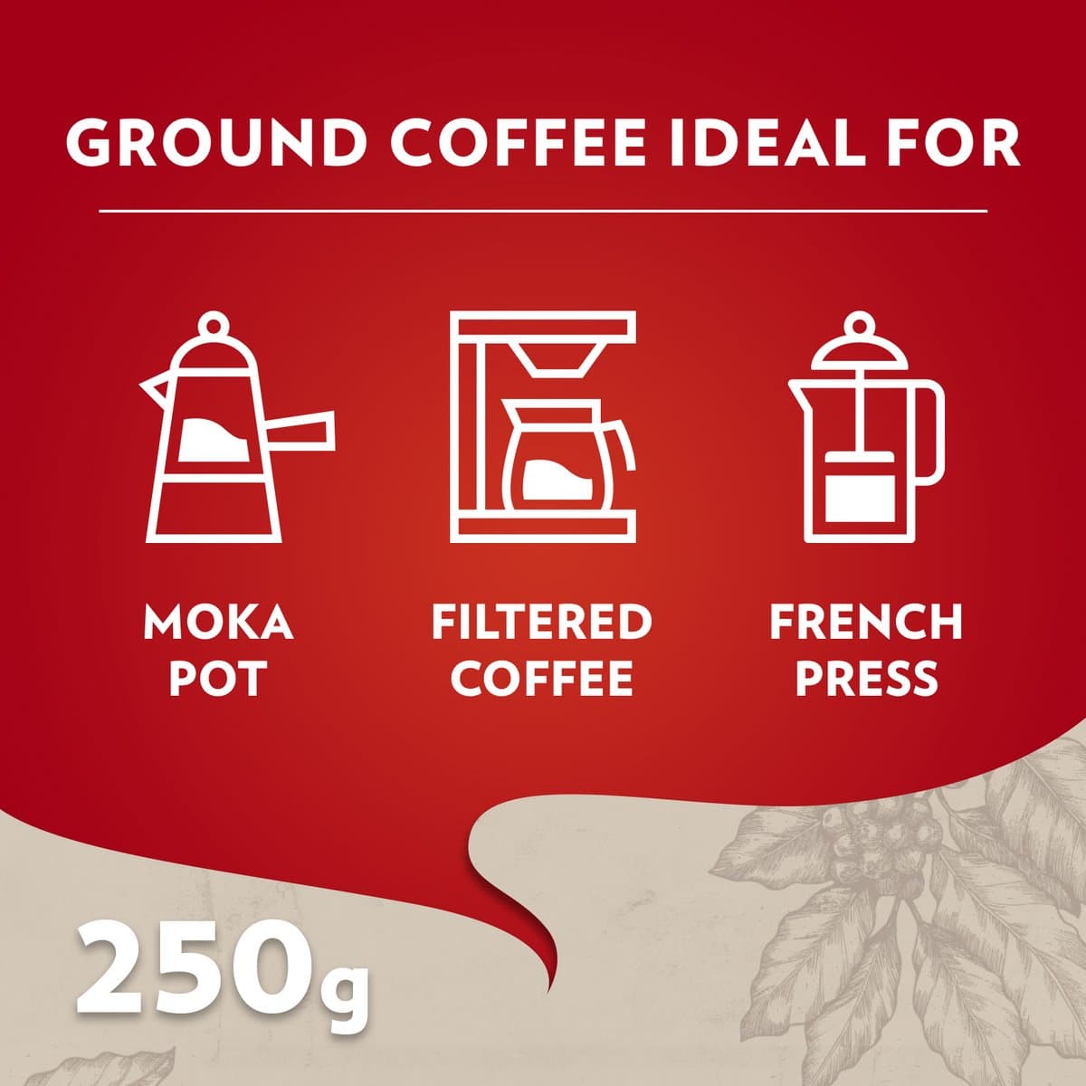 Lavazza Qualità Rossa Filterkoffie - Gemalen Koffie - 100% Arabica Bonen - Intensiteit 5/10 - 8 x 250 gram thumbnail 4