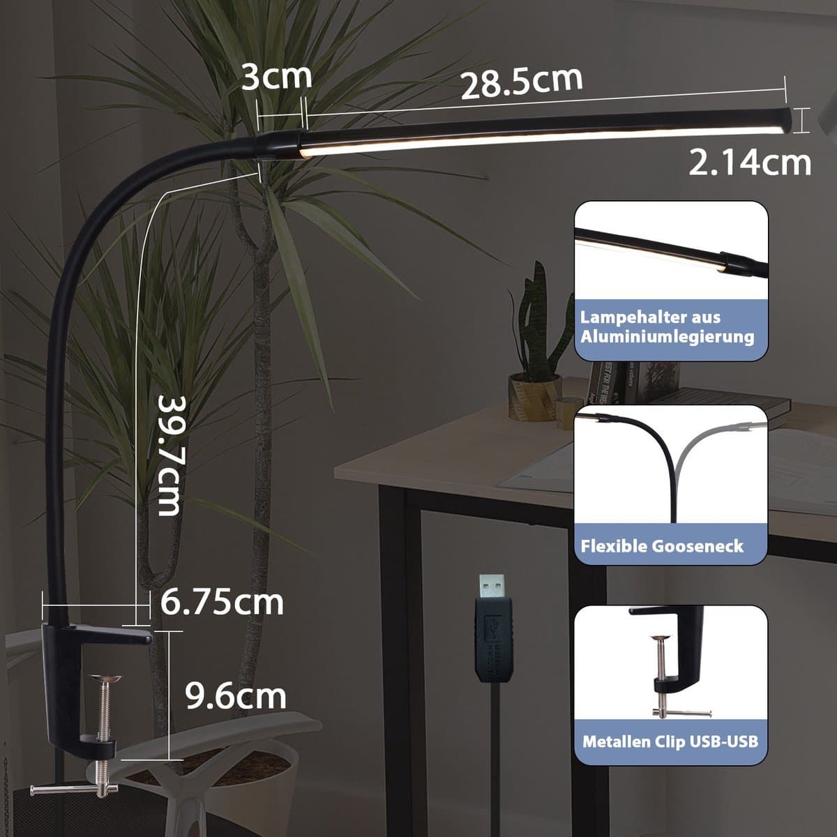 NETTLIFE LED Klemlamp 5W Dimbaar thumbnail 8
