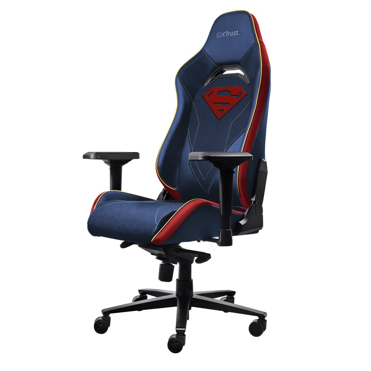 Trust GXT 721SM Ruya Pro Superman Editie - Premium Gaming Stoel - Gamestoel - Nekkussen - Verstelbare Rug Ondersteuning - Hoogte Verstelbaar - Rug- & Armleuningen Verstelbaar - Superman Blauw thumbnail 6