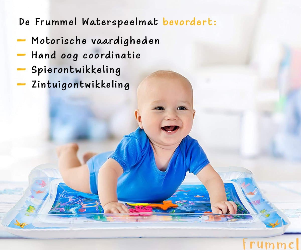 Frummel Waterspeelmat Baby – Watermat – Speelkleed – Opblaasbaar – Waterspeelgoed Baby - Kraamcadeau - Octopus thumbnail 2