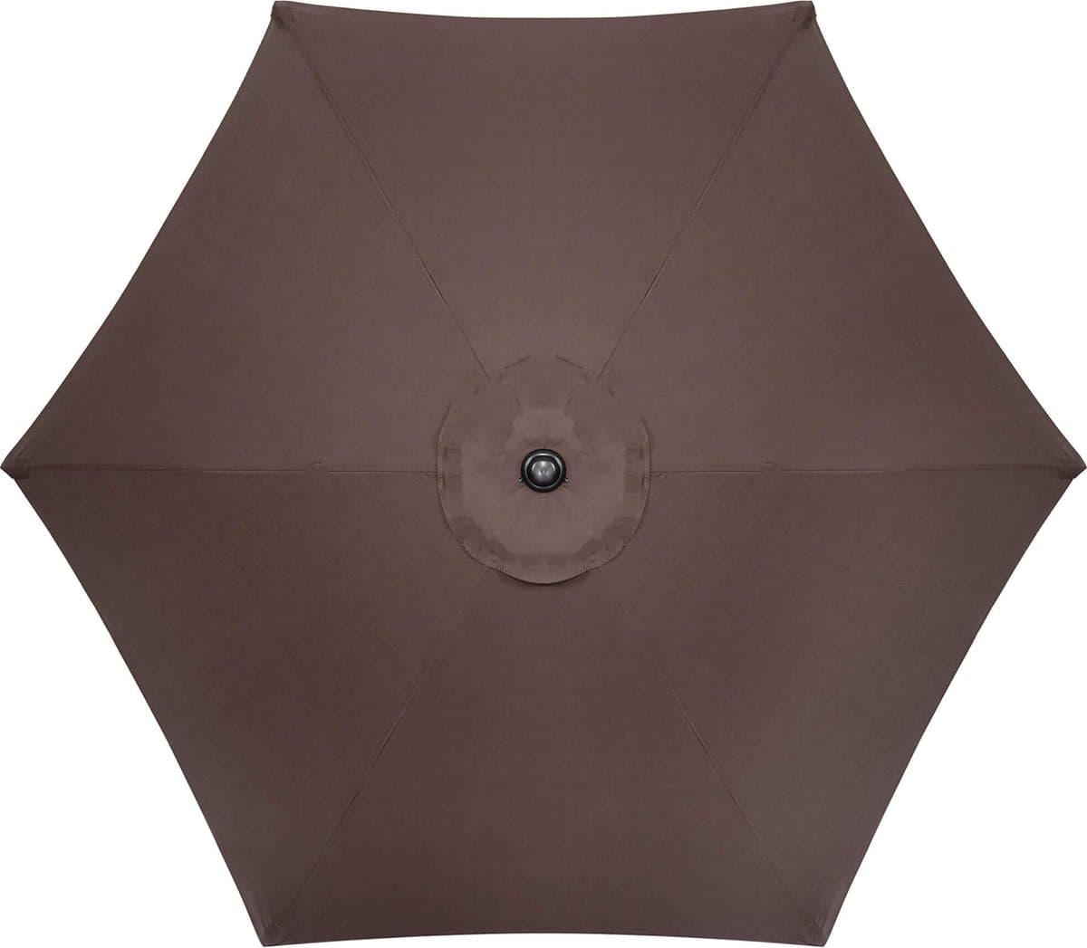 Springos Parasol | Parasols | Kantelbaar | Met ventilatie | Bruin | Ø 250 cm thumbnail 8