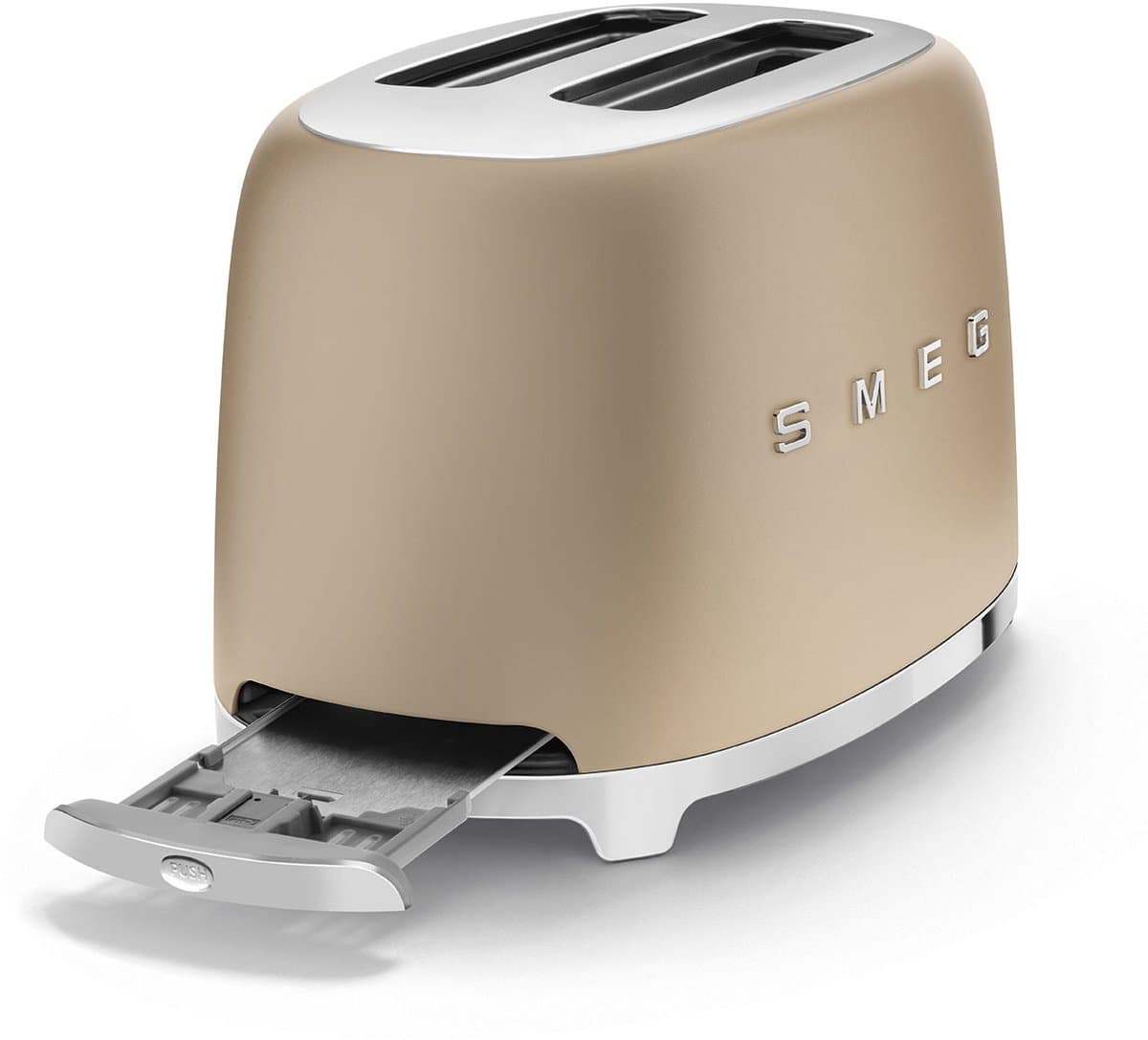 SMEG TSF01CHMEU - Broodrooster - Mat Champagne - 2x2 - 950W - 6 niveaus thumbnail 7