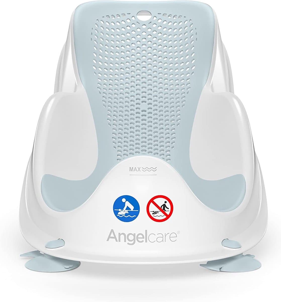 Light Aqua, ergonomisch badzitje voor babybadkuip, aangenaam zacht ligoppervlak, ophangbaar