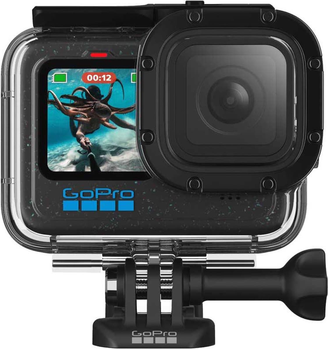 GoPro Protective Housing - Onderwaterbehuizing - Voor HERO9/10/11/12 Black - Waterdicht tot 60m - Zwart thumbnail 2