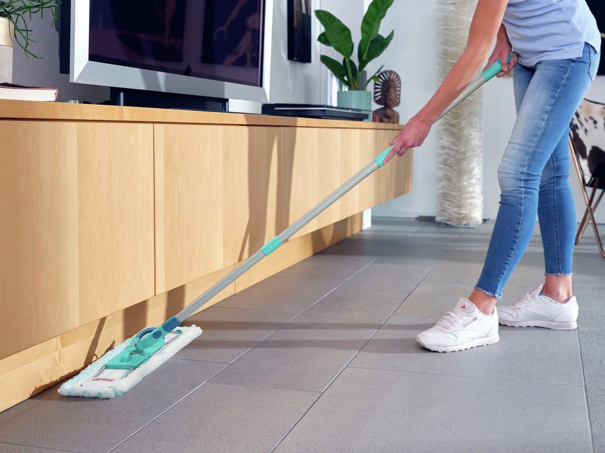 Leifheit Profi vloerwisser XL Micro Duo - 42 cm wisbreedte - 146 cm werkhoogte - 360° draaibare scharnier - Click System thumbnail 4