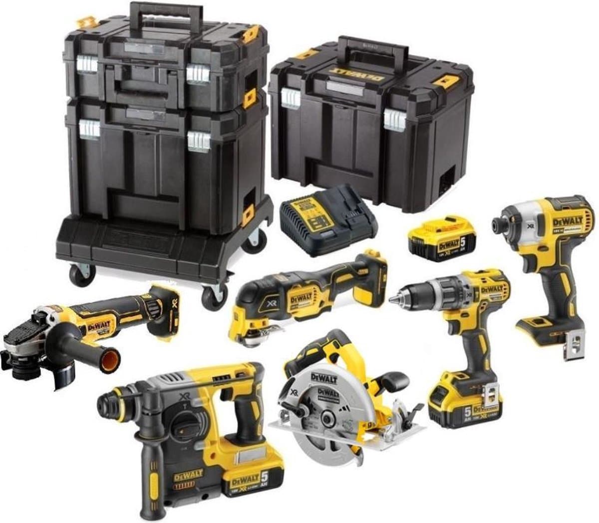 DeWALT DCK685P3T Accu combiset 6-delig 18V XR 5.0Ah in TSTAK thumbnail 3