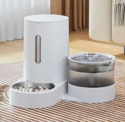 Productfoto van 2-in-1 Drinkfontein met Voerbak 360°