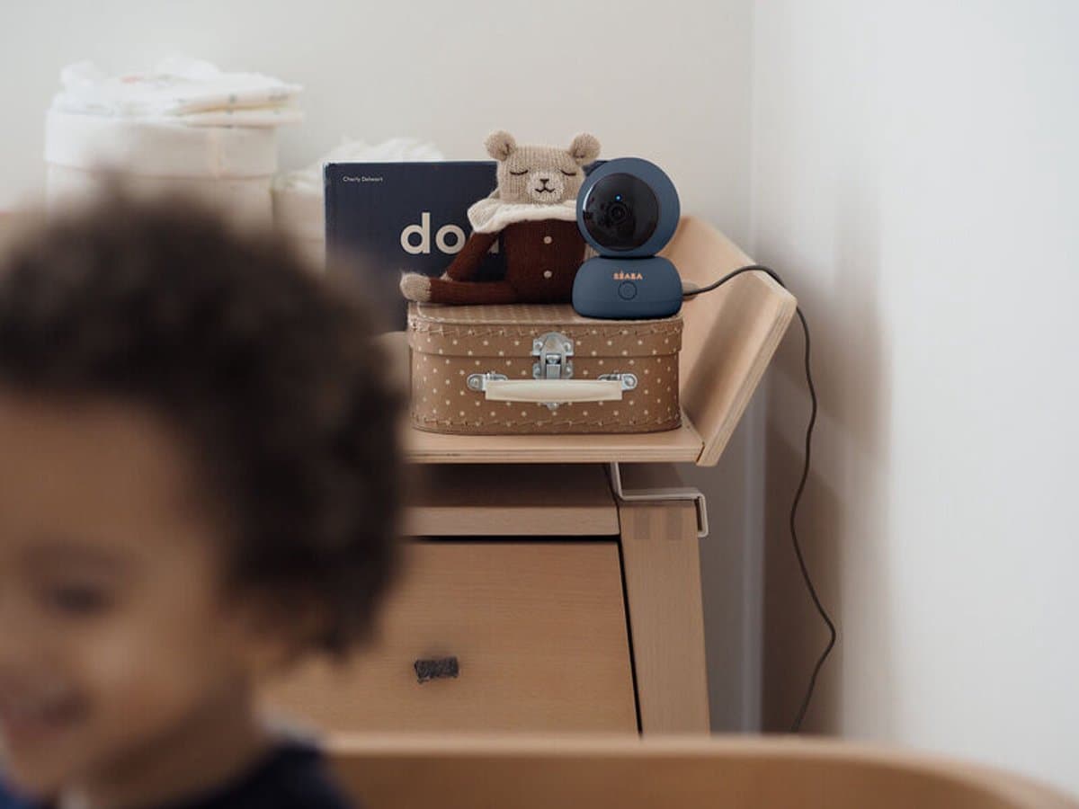 Béaba Zen Premium Video Baby Monitor – 360° Full HD met Nachtzicht – Oplaadbaar + Groot 720p HD-Scherm – Bereik ±300 m – Night Blue thumbnail 3