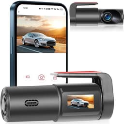 Productfoto van Dashcam voor auto voor en achter – Dual dashcam – Voor- en achtercamera – Autocamera – Full HD dashcam – Dashcam met nachtzicht – Dashcam met bewegingssensor – Groothoeklens – Parkeermodus – Loop recording – Dashcam met SD-kaart