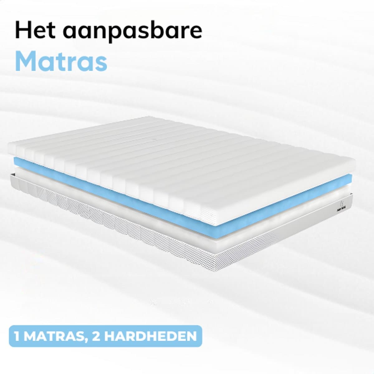 Maan Matras 140x200 Aanpasbaar Koudschuim & Hybrid 24cm thumbnail 5