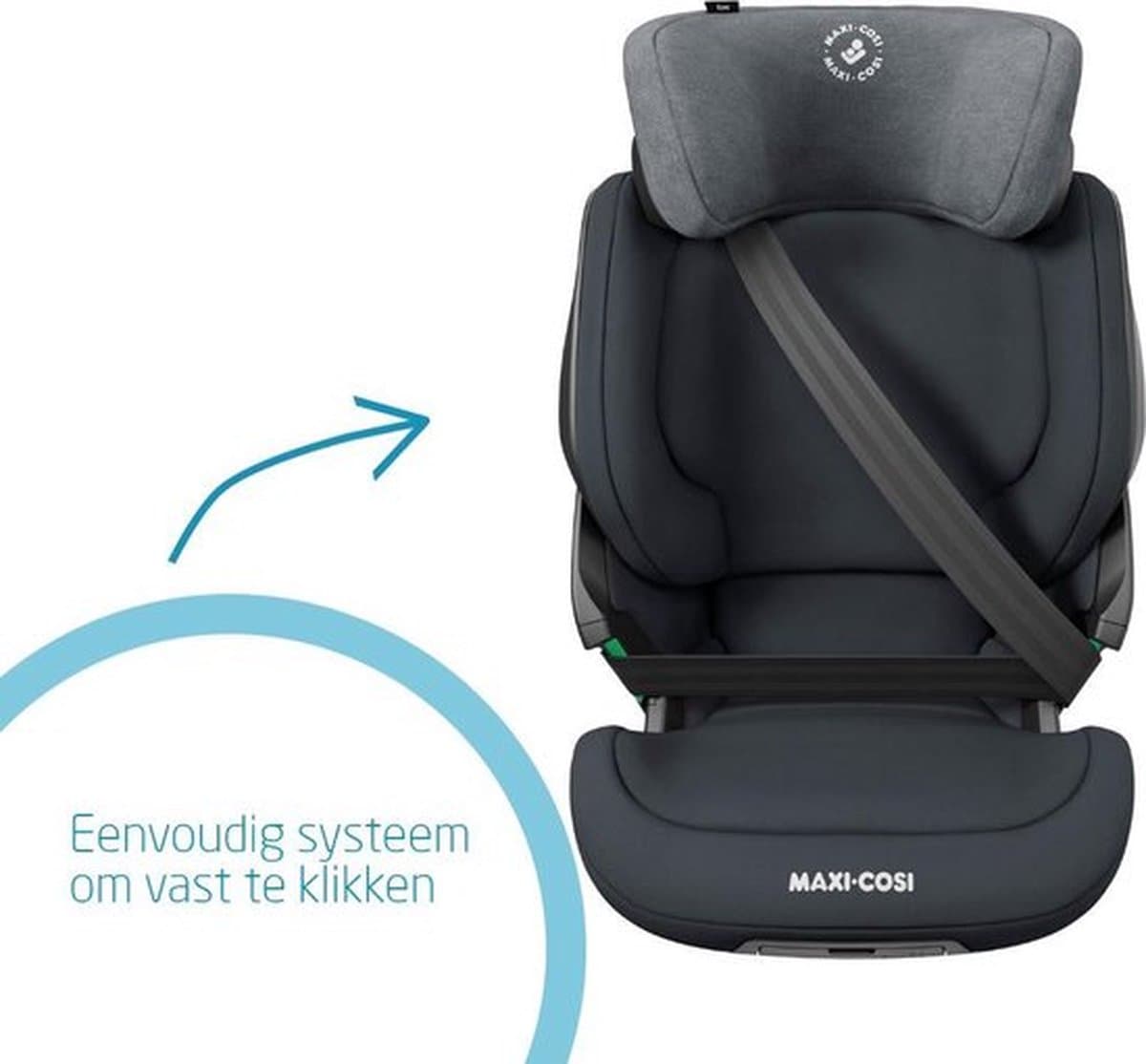 Maxi-Cosi Kore i-Size Autostoeltje - 3.5 tot 12 jaar - Isofix en /of gordelinstalatie - Authentic Graphite thumbnail 6