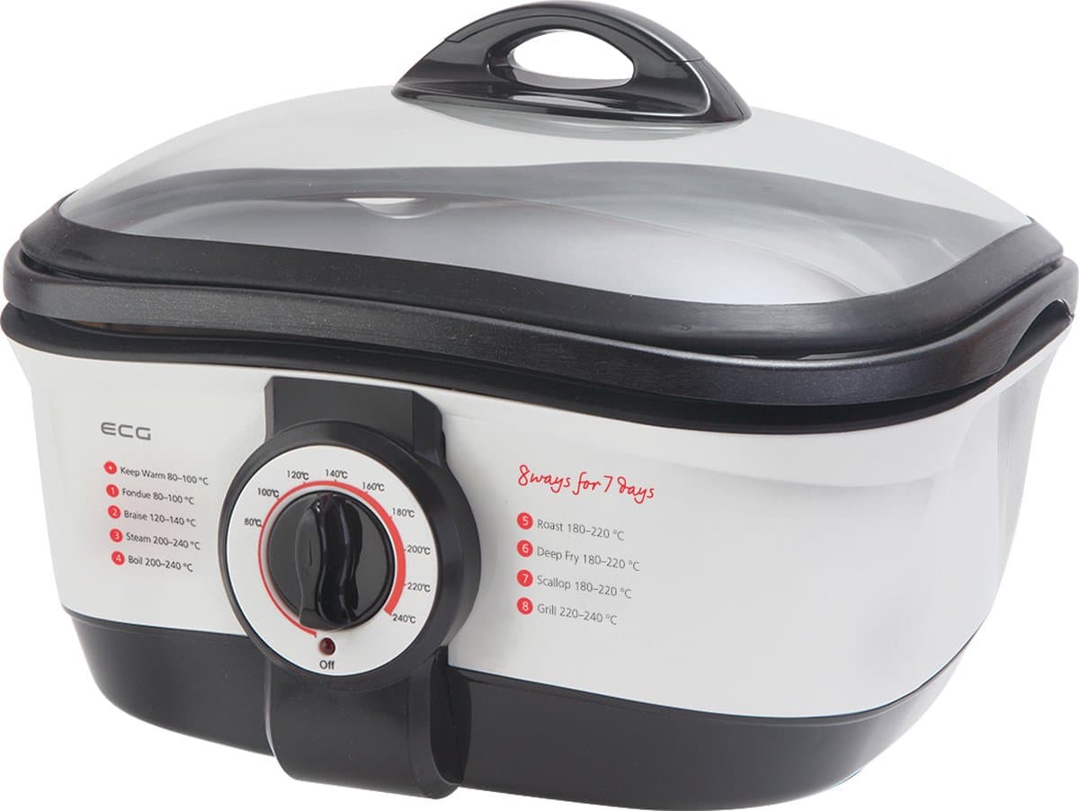 ECG MH 158 Multifunctionele pan, Pot 8 v1, 1500 W