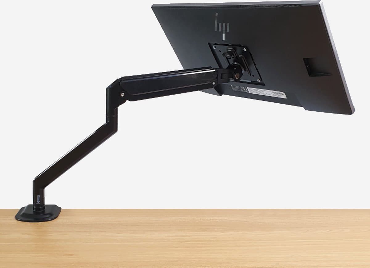 MOGI - Monitorbeugel - Gasveer - Enkel - Full Motion Monitor Arm voor op Kantoor en Thuis - Zwart thumbnail 8