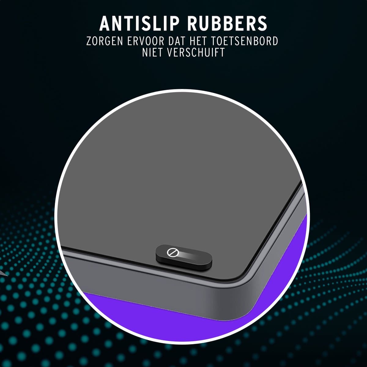 Draadloos Bluetooth toetsenbord QWERTY - Verbind 3 Apparaten Tegelijk - Space grey thumbnail 6