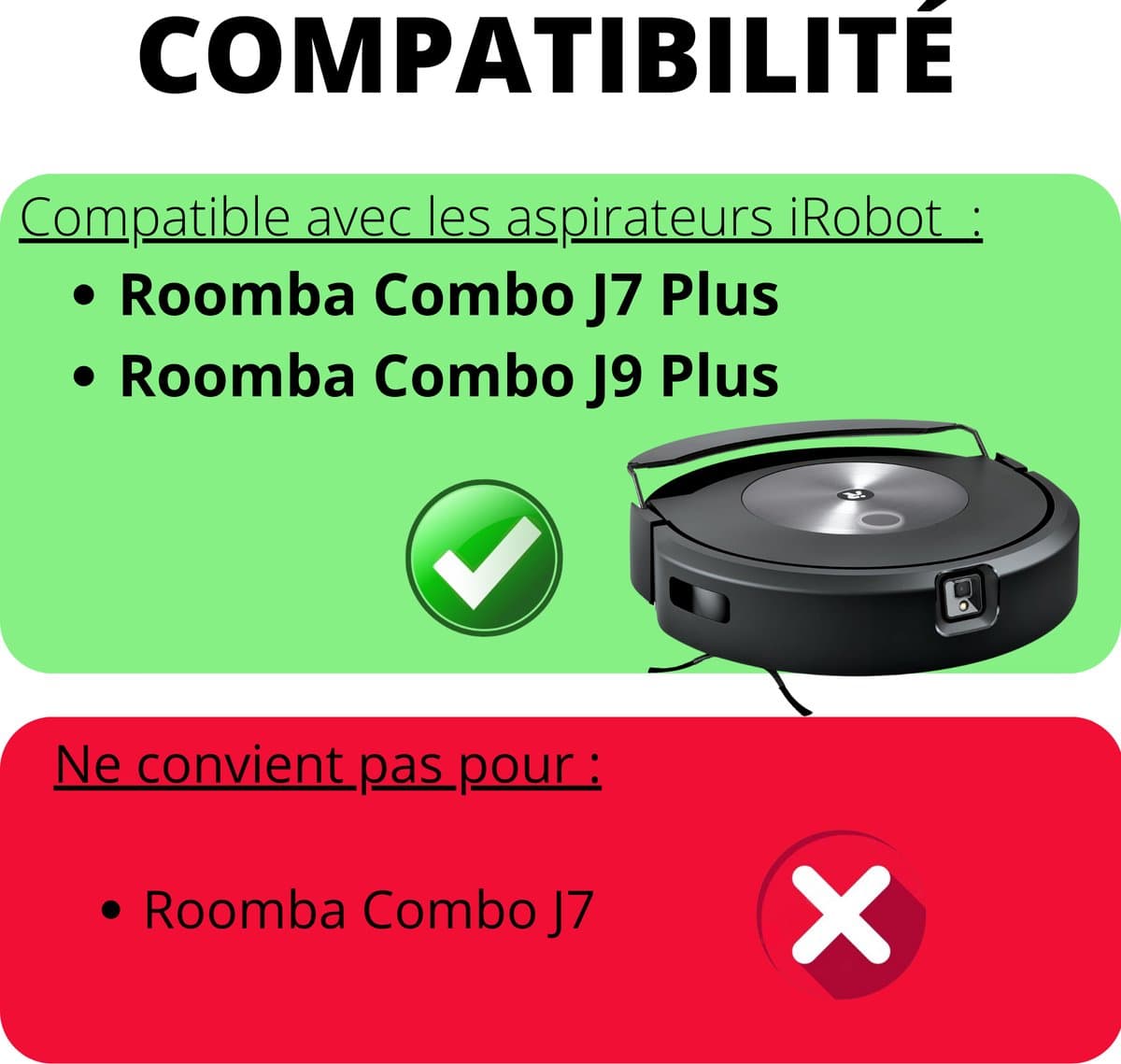 Accessoirespakket voor iRobot Roomba Combo J7 PLUS / Combo J9 PLUS - Filter/Dweil/Zijborstel/Afzuigrol thumbnail 7