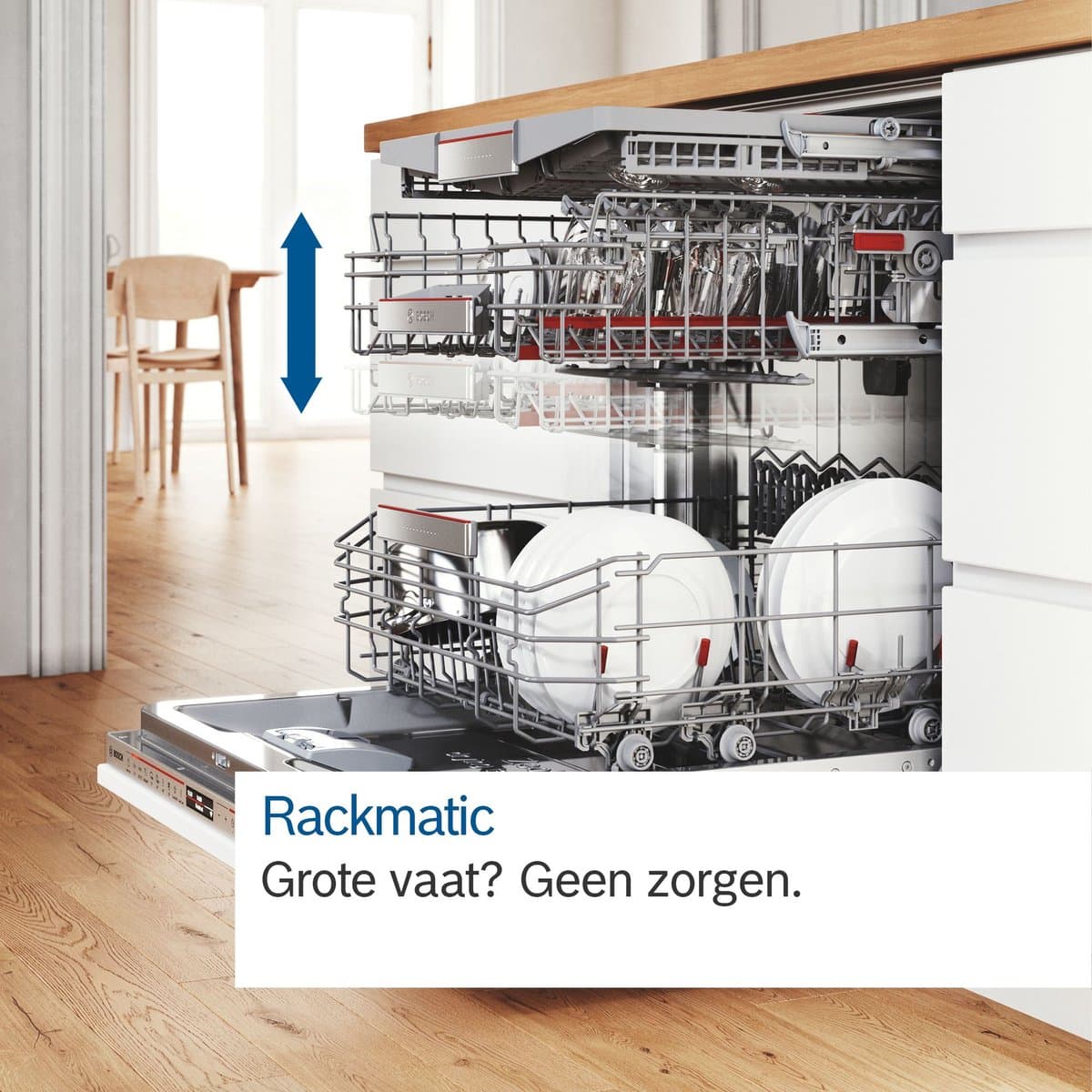 Bosch SMS6ECW15E - Serie 6 - Vrijstaande vaatwasser - 60 cm - Wit - Energielabel A - Home Connect thumbnail 8