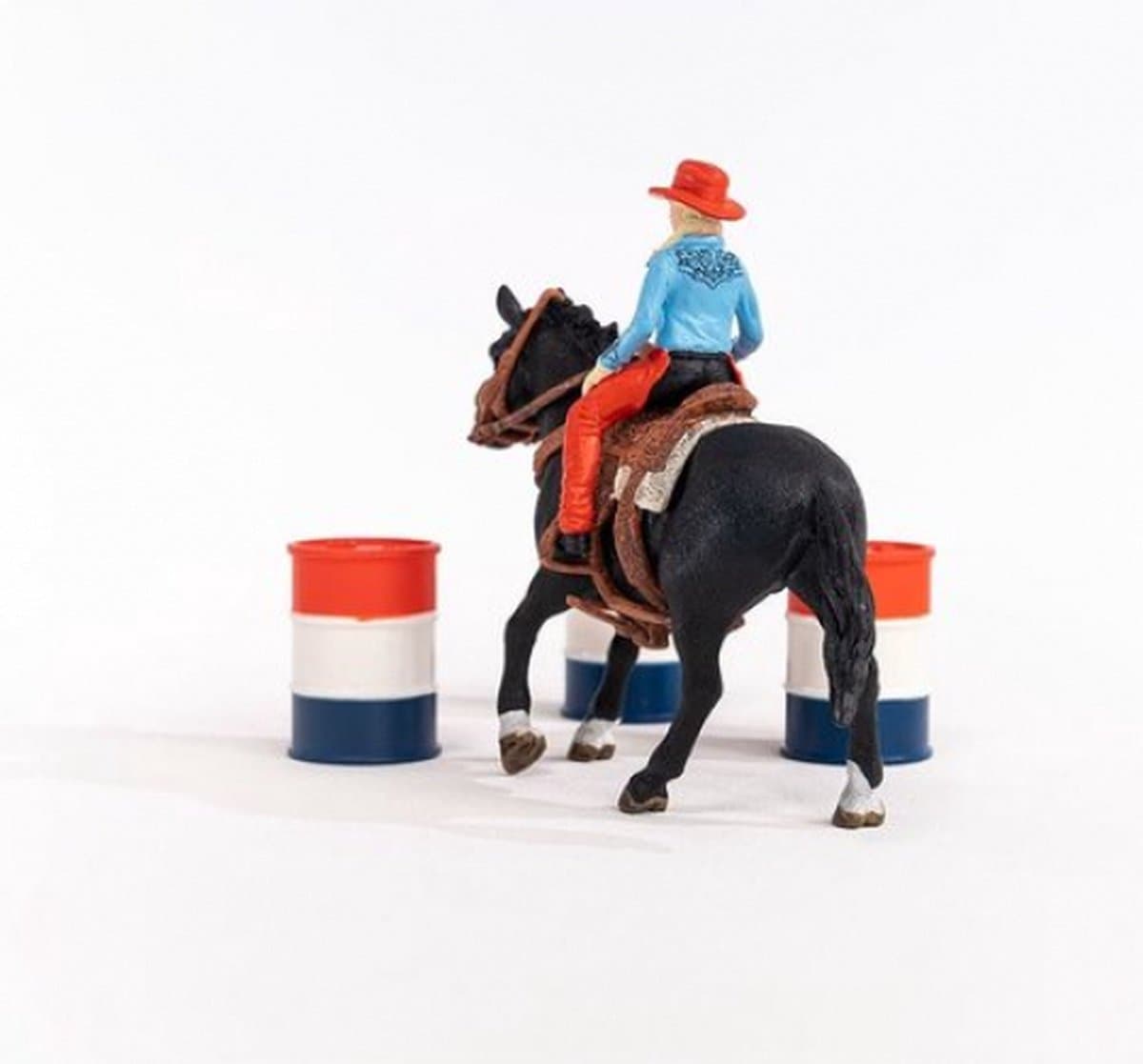Schleich Farm World Barrel Racing met Cowgirl en Appaloosa thumbnail 7