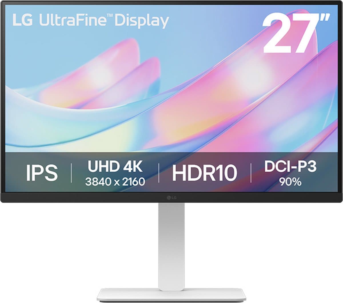 LG 27US550-W 27-inch 4K IPS met ergonomische voet