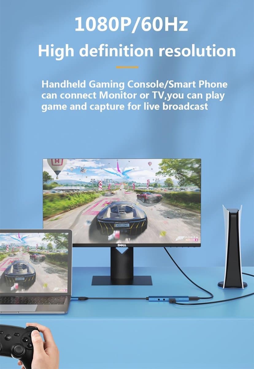 Lexium Capture card 4K - Game Capture Card - Video Grabber - Video Capture Card 4K thumbnail 3