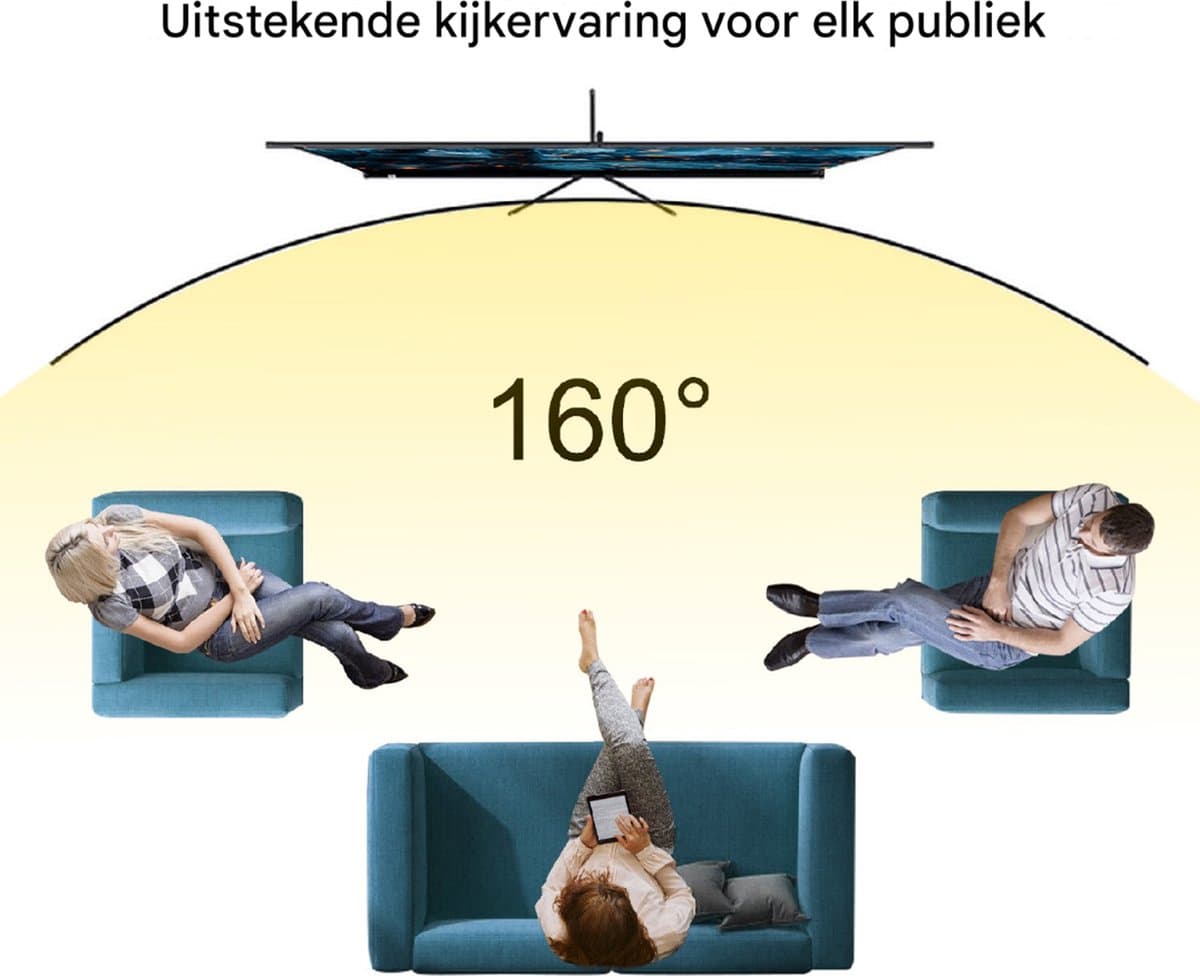 4K HD Projector Screen, Projectorscherm, Beamer Scherm, Beamer Doek - 60Inch thumbnail 2