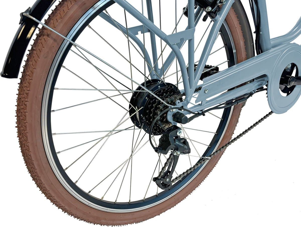 Villette Vintage retro elektrische fiets blauw thumbnail 5