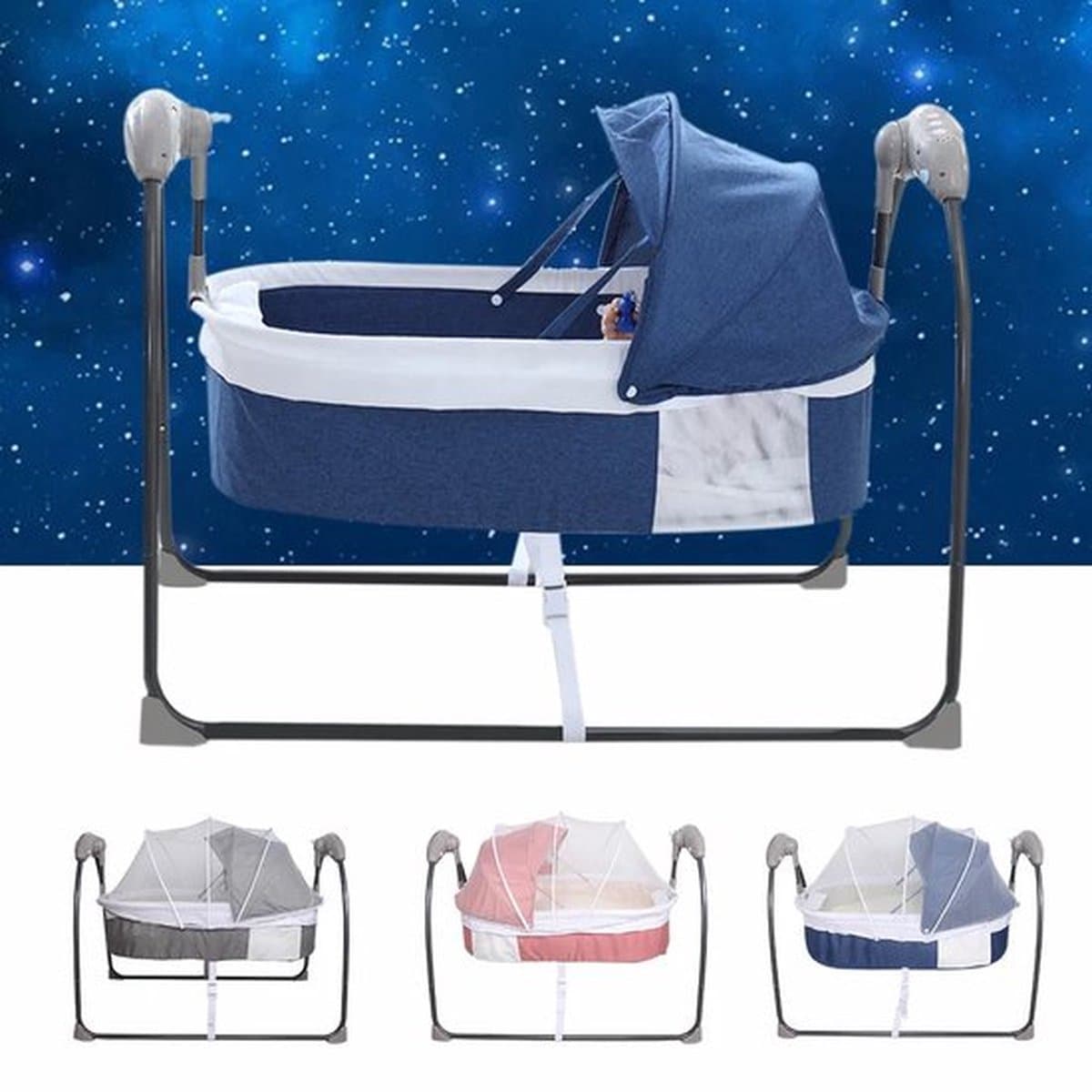 Baby Swing - Elektrische Babyschommel - Automatische Wipstoel voor je Baby - Schommelstoel thumbnail 4