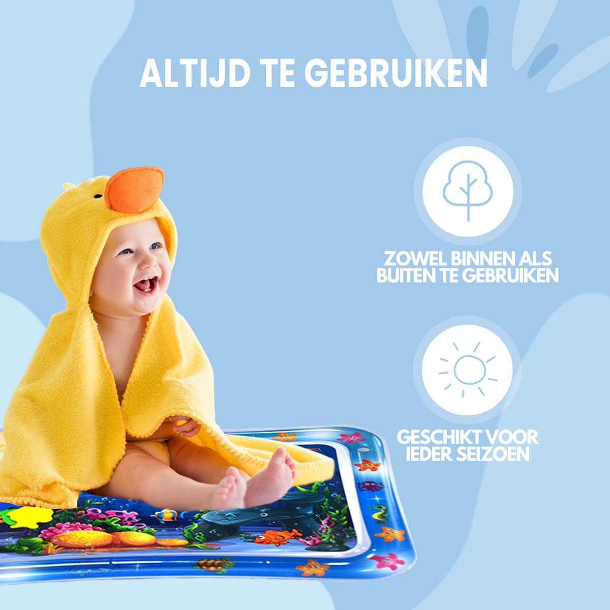 Spoused Waterspeelmat - Watermat - Speelmat baby - Speelkleed baby - Tummy Time - Luxe Geschenkdoos thumbnail 3