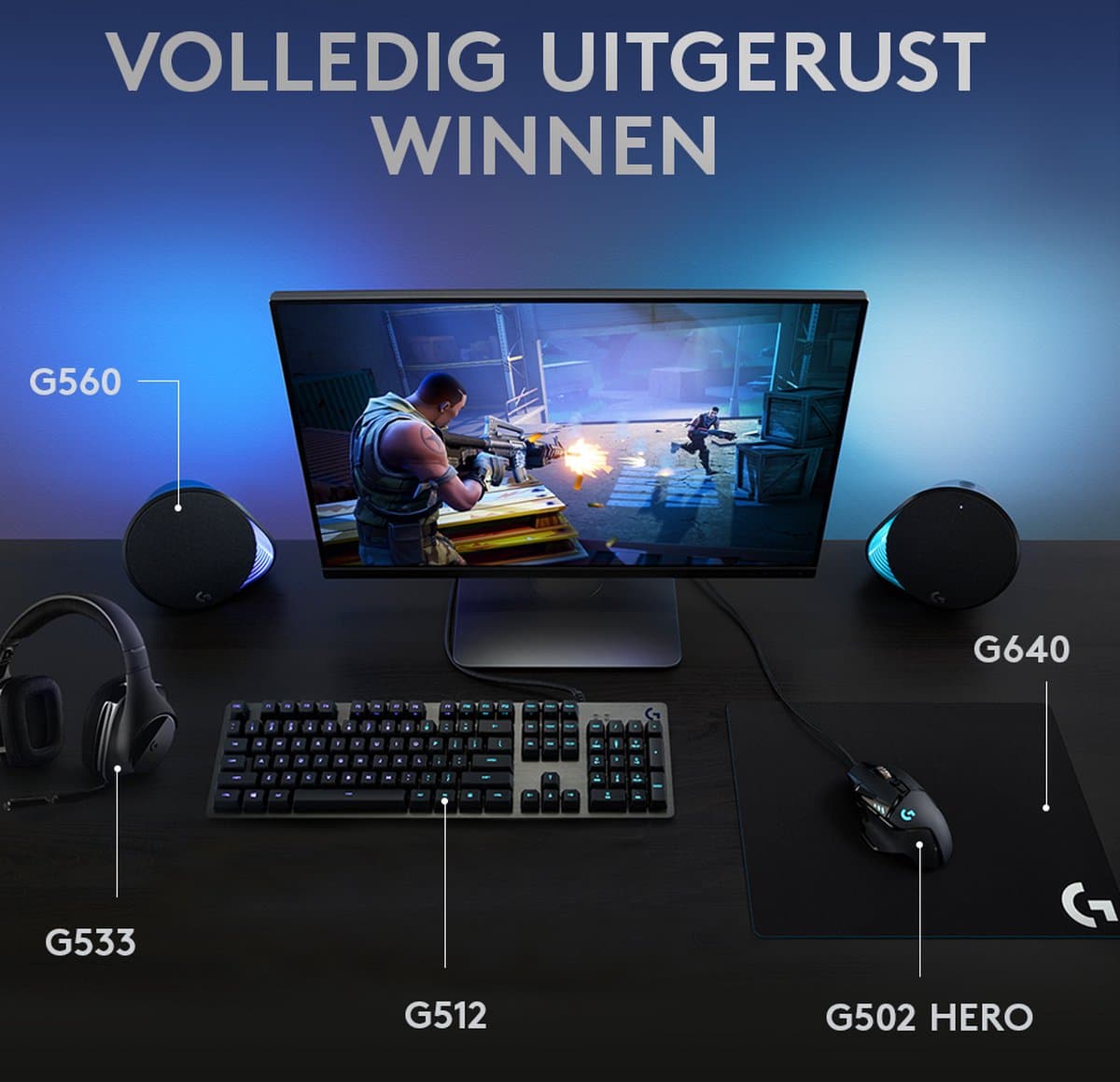 Logitech G512 - Mechanisch Gaming Toetsenbord - US Layout thumbnail 2