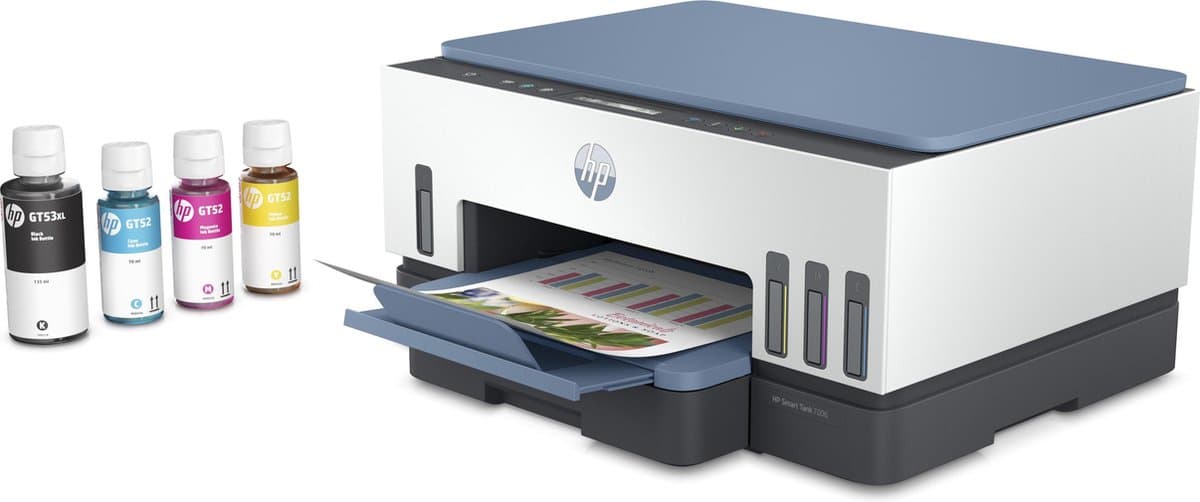 HP Smart Tank 7006 – All-in-One Kleurenprinter – Inkjet Tankprinter – Wifi & AirPrint – Tot 3 Jaar Printen – Printen, Scannen, Kopiëren – Dubbelzijdig – Zonder Cartridges thumbnail 5