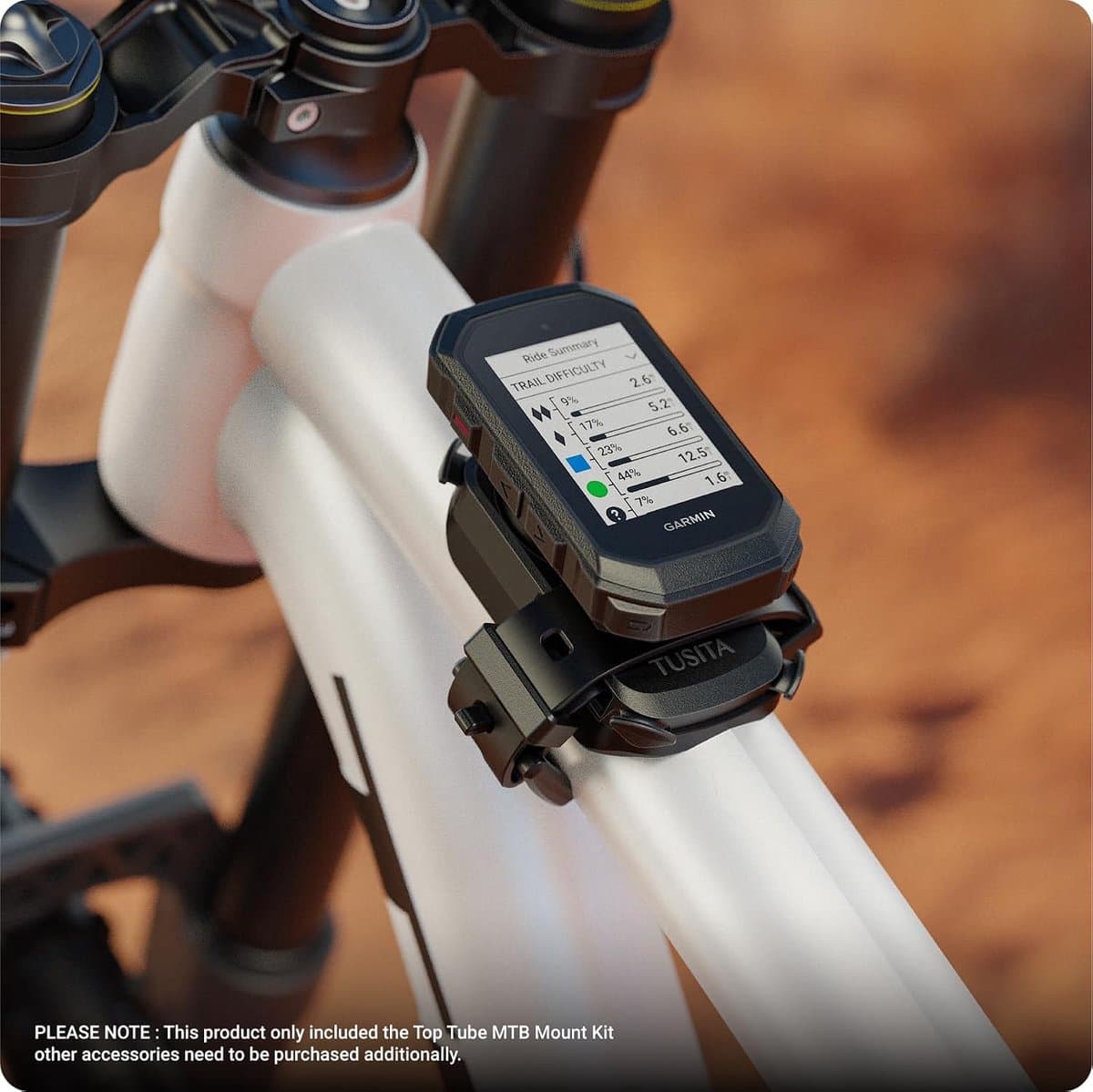 SnelShoppen - Top Tube MTB Holder voor Garmin Edge & Wahoo ELEMNT - Stabiele Bevestiging voor Mountainbikes - Meerdere Montageopties - Ideaal voor Fie thumbnail 6