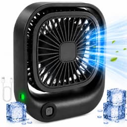 Productfoto van Silvergear Draagbare Bureauventilator - Kleine USB-C Ventilator