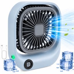 Productfoto van Silvergear Kleine Draagbare Bureauventilator