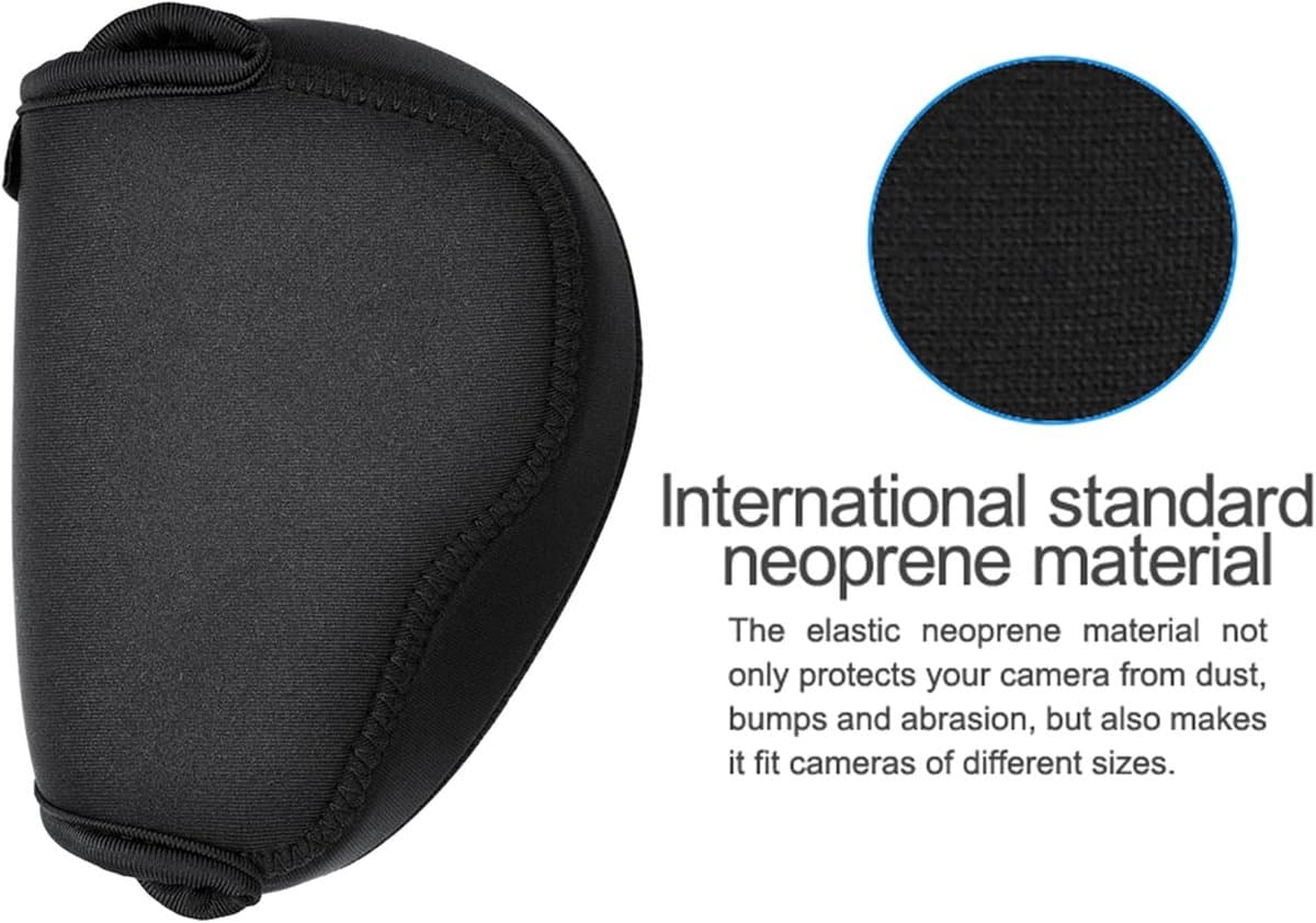 SnelShoppen - Ultralichte Camera Pouch Bag voor Mirrorless Camera's met Lens tot 4.7 x 2.9 x 3.4 inch, Ideaal voor Sony, Canon, Panasonic, Compact en thumbnail 3