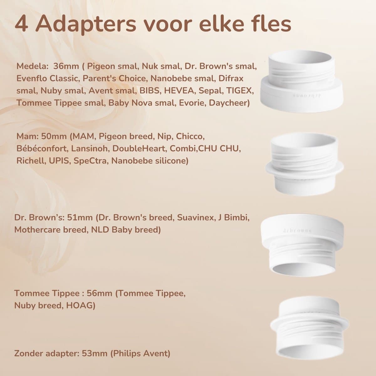 SAHLA Draadloze Flessenwarmer – Draagbaar Flesverwarmer – Binnen 3min warm - 4 adapters – BPA-vrij – Onderweg – Snel warm – Alle merken - Altijd de perfecte temperatuur, waar je ook bent! thumbnail 4