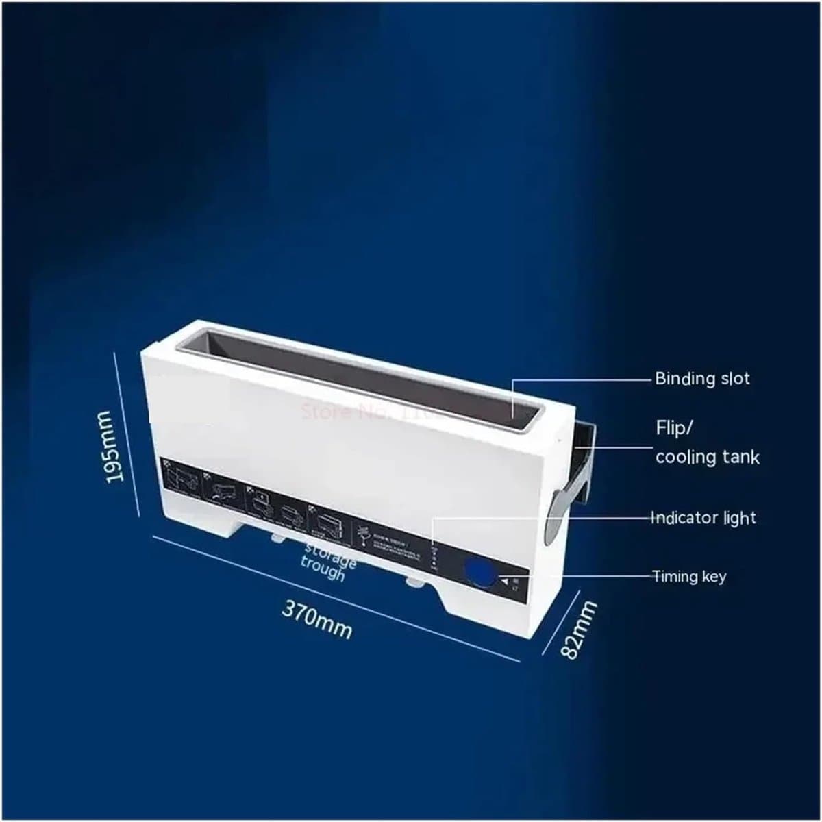 Inbindmachine - Document Binder - Contracten Maken - Automatische Hot Melt - 280 Vellen - Zwart thumbnail 6